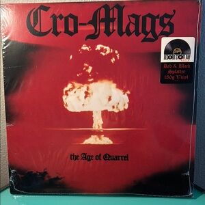 Cro-Mags 180g repress The Age of Quarrel on Red & Black splatter vinyl